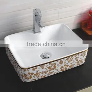Supplier by China Classic Flower Round Color Cabinet Wash Hand Basin thumbnail-4