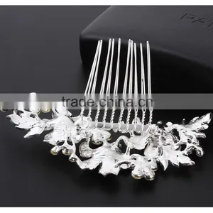 Cheap Price With High Quality Bridal Wedding Wear French Twist Hair Combs thumbnail-4