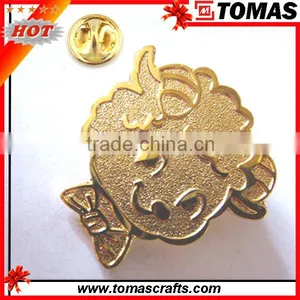 Custom Made Shape Promotion Zinc Alloy Matt Metal Radiation Badges thumbnail-1