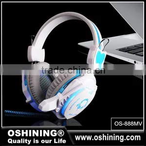 Wholesale New Fashion Computer Gaming Headphone With LED (OS-888MV) thumbnail-1
