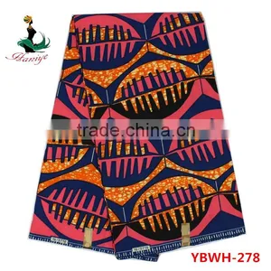 Best Quanlity Hollandais Wax Print Fabric African Sale for Dress YBWH277 thumbnail-2
