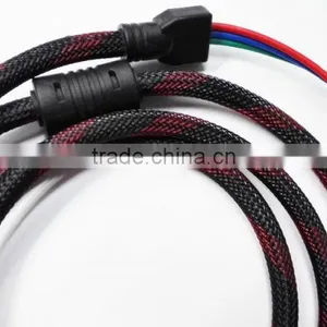 2M HDMI to 3RCA Cable With Nylon Net thumbnail-2