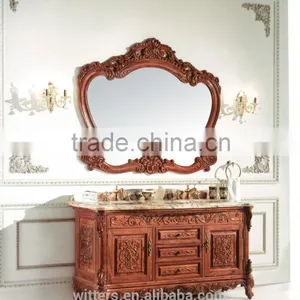 Dark Wood Bathroom Vanity Ideas WTS213 thumbnail-5