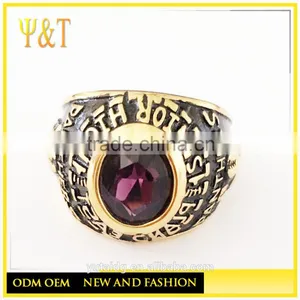 Jingli Jewerly Custom PANTHERS Ring for Man Military Jewelry, Stainless Steel High School Ring Jewelry(HF-066) thumbnail-1