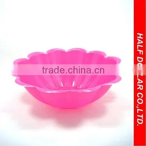 Plastic Vegetable&Fruit Salad Bowl/ Flower-Shaped Salad Bowl thumbnail-1