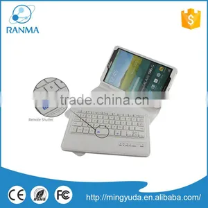 Detachable 8.0 Inch Tablet pc Flip Stand Leather Bluetooth Keyboard Case for Samsung thumbnail-1