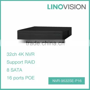 Professional 4K 32CH 2U 1080P H.265/H.264 Decoding RAID PoE NVR, Support P2P thumbnail-1