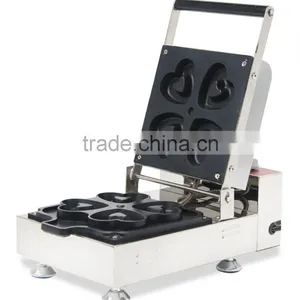 Hot Sale 4pcs Commerical Donut Baking Machine Heart Shape Waffle Maker & Donut Maker for Sale thumbnail-1