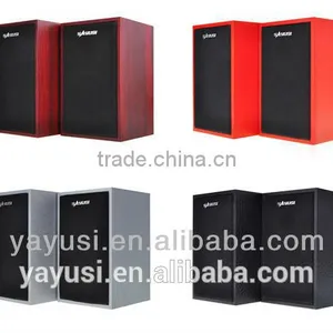 Active Type and 2( 2.0) Channels Wooden Case Computer Speaker thumbnail-6