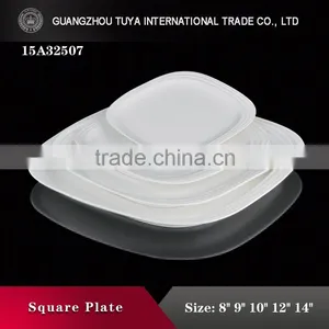 Wholesale Cheap Price Edgefold Porcelain Ceramic Square Dish thumbnail-2