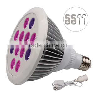 Grow Plant Light LED Full Spectrum Plant Grow Light E27 12W thumbnail-3