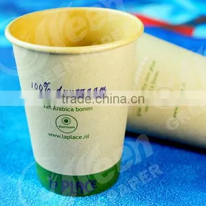 Paper Cup Cover, Paper Coffee Carton Cup, Hot Drink Paper Cup With Handle, thumbnail-4