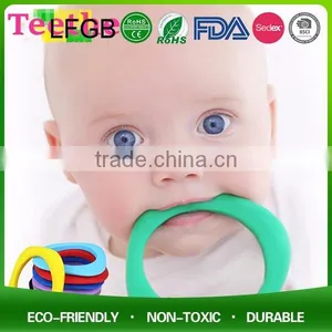 100% Safety Food Grade BPA Free Funny Silicone Baby Teether Toy thumbnail-5