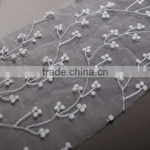 Lace Curtain Fabric of Non Woven Interlining thumbnail-5
