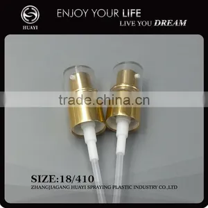 18mm Golden Aluminum Lotion Spray Pump thumbnail-2
