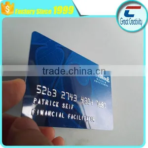Membership Silver Embossed PVC ID Cards - Credit Card Size thumbnail-1