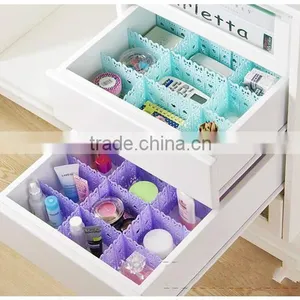 DIY Assemble Free Combination Plastic Drawer Clapboard thumbnail-1