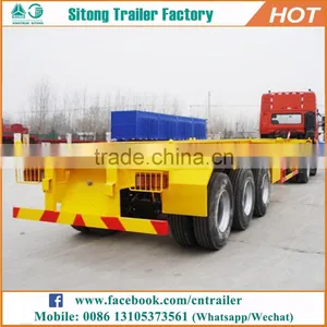Purchase Direct From Manufacturer 20ft & 40ft Shipping Container Trailer for Sale thumbnail-1