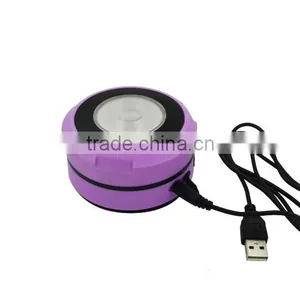 USB Hand Crank Dynamo Rechargeable Foldable Plastic LED Camping Lights With Mobile Phone Charger thumbnail-2