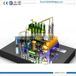 10tpd New Generation Pyrolysis Oil Refining Plant With Oil Filter Change Black Oil to Yellow Diesel thumbnail-1