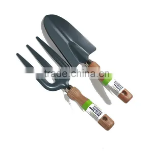 Wooden Handled Gardening Fork and Trowel thumbnail-1