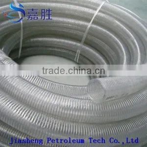 Transparent Steel Wire Reinforced PVC Oil Hose thumbnail-2