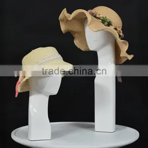 Fashion Long Neck Female Mannequin Head Display For Hat/wig thumbnail-2