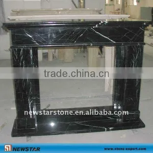 China Black Marble Fireplace thumbnail-1