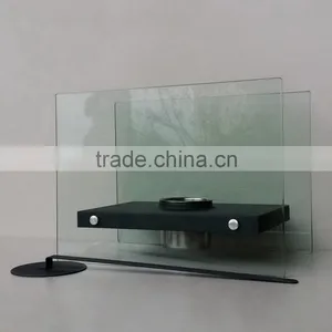 Portable Alcohol Fireplace With Crushed Glass ,tempered Glass Screen Fireplace thumbnail-1