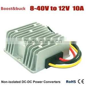 8v-40v to 12v 10a Waterproof Boost&buck DC-DC Power Converter thumbnail-1