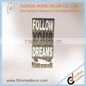Beautiful Wooden Sign With Colorful Letter Printin for Home Decoration thumbnail-5