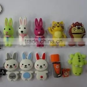 Custom Branded 3D Cartoon Silicone USB Flash Drives Covers thumbnail-1