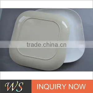 Eco Bamboo Fiber Square Sugarcane Plate thumbnail-1