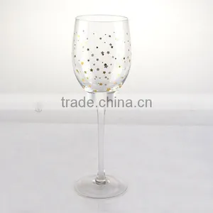 High Quality Wine Glass Set With Star Decal thumbnail-4
