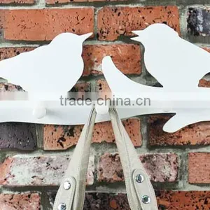 Rural White Bird Creative Wooden Wall Shelf thumbnail-2
