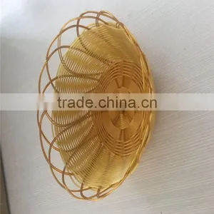 Beautiful Plastic Rattan Storage Basket for Supermarket thumbnail-6