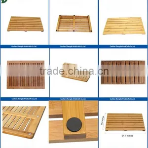 Fancy Bamboo / Wooden Bath Mat / Shower Floor / Shoe Tray thumbnail-6