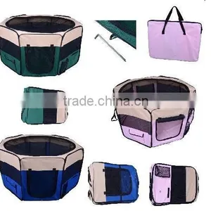 462716 190T Polyester With PVC Coating Folding Pet Tent Playpen Dog Fence Puppy Kennel Folding Exercise Play thumbnail-4