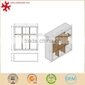 Decorative Bookshelf With 9 Units thumbnail-2