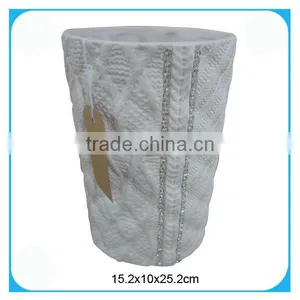 Home Decor Ceramic Vase With Diamond thumbnail-1