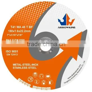 7" 180x1.6x22mm Super Thin Flat Cut Off Wheel For Stainless Steel thumbnail-1