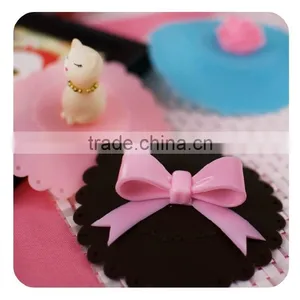 Cute Bowknot Shaped Silicone Watertight Cup Lids Mug Lid Cover Lids thumbnail-5