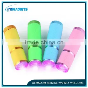 9 Purple Strong Light Flashlight,Mini Flash Light Led Lantern thumbnail-1