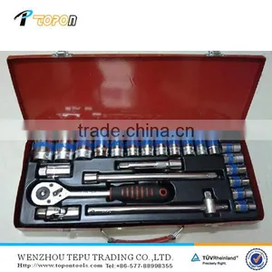 24pcs Socket Set,socket Wrench Set, Hand Tools Set thumbnail-1