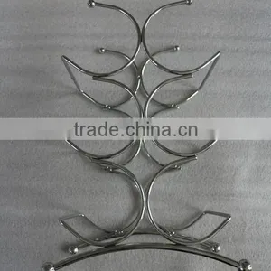 CHROME WINE RACK / METAL WINE RACK FOR 6 BOTTLES thumbnail-3
