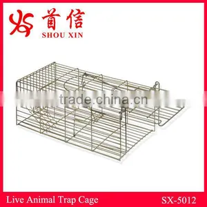 Pest Control Galvanized Metal Live Animal Catcher Mouse Rat Humane Cage Trap SX-5012 thumbnail-1