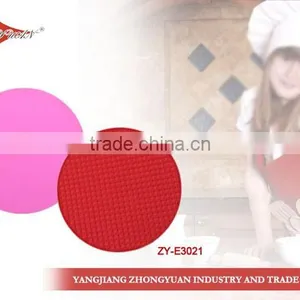 Food Grade Round Shape Heating Resistant Non-stick Silicone Mat for Baking thumbnail-1