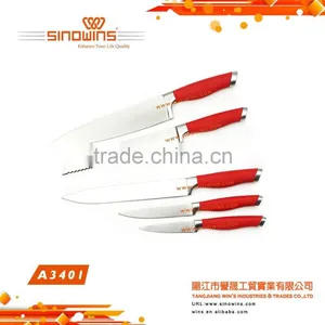 A3410 New Design 5pcs Non-stick Coating Stainless Steel Kitchen Knife Set thumbnail-2