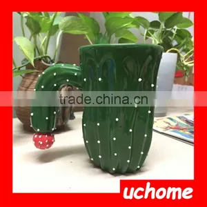 UCHOME 2017 Hot Sale Ceramic Cup Creatice Cactus Shape Coffee Mug thumbnail-2