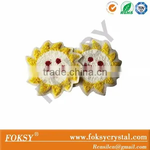 Emoji Smile Face Design Iron on Chenille Embroidered Patches thumbnail-1